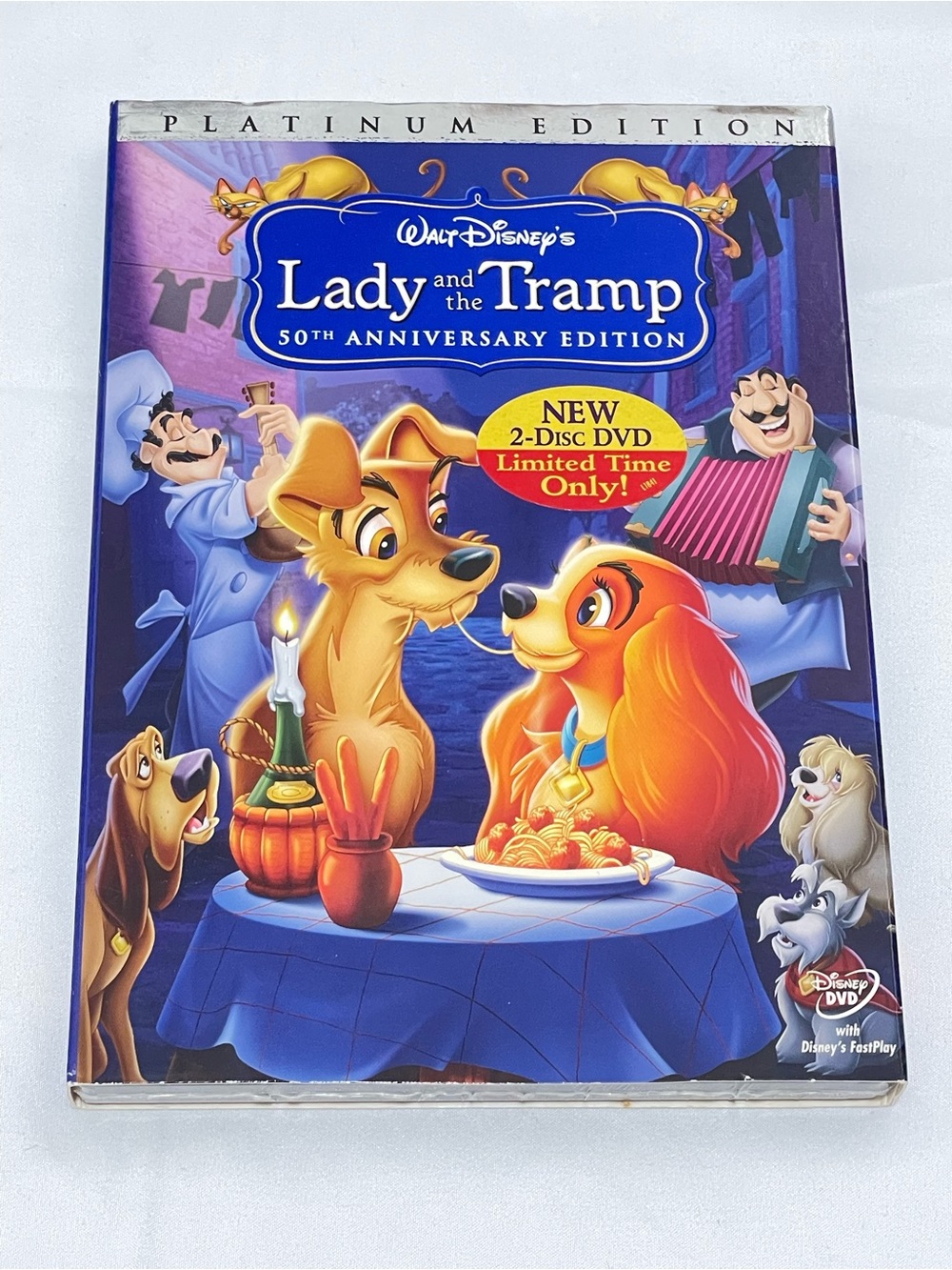 NEW Sealed Disney Lady and the Tramp Platinum Edition 2-Disc DVD w/Slipcover